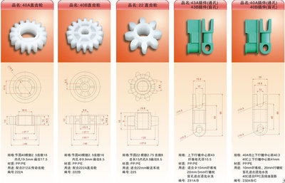 【43B直齿轮丨PCB耗材丨PCB设备附件丨常州正奇丨电子设备】价格,厂家,图片,电子产品制造设备配件,常州正奇电子设备-